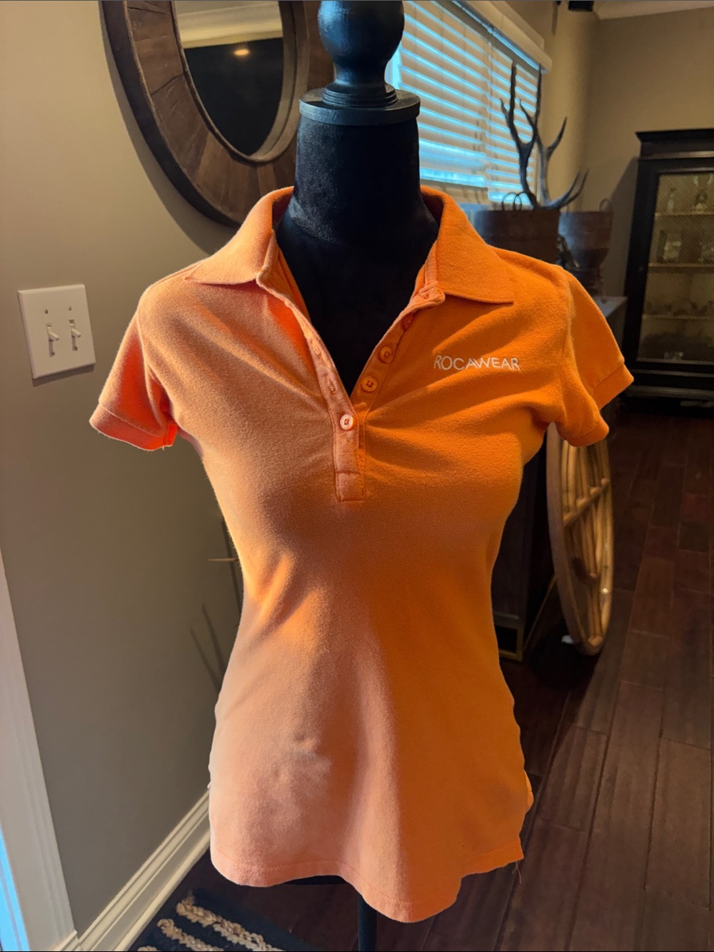 Rocawear Women's Bright Orange Polo Shirt